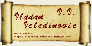 Vladan Veledinović vizit kartica